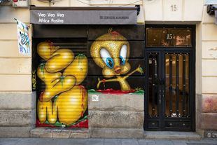 Premio del jurado del festival CALLE: 'Soem Mac', del artista Soem System, en 'Ven Ven Ven', Calle Argumosa, 15.