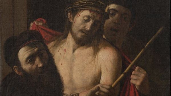 Detalle de Ecce Homo (después de la restauración) en una imagen cedida por cortesía de colección privada.