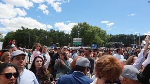 Parpusas y claveles, protagonistas de una pradera con presencia de líderes políticos