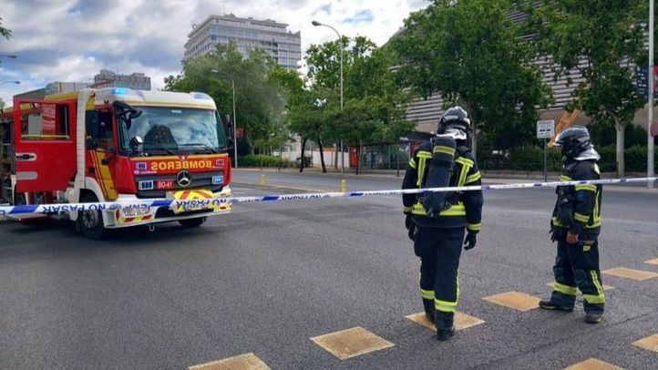 Fuga de gas en el entorno del Estadio Santiago Bernabéu