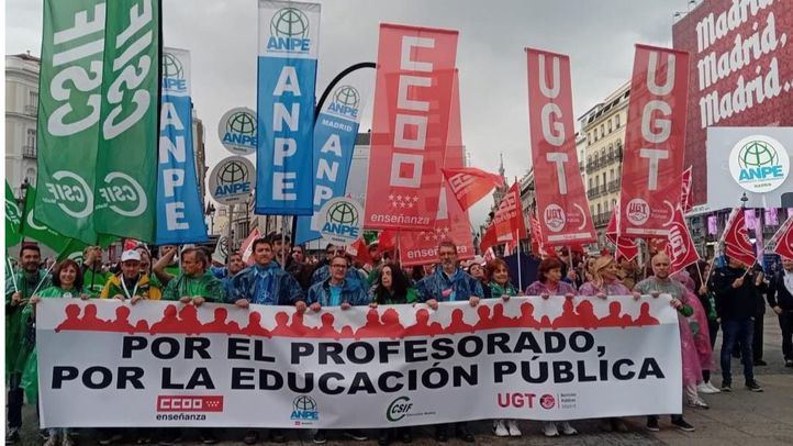 Manifestación de docentes el 21 de mayo