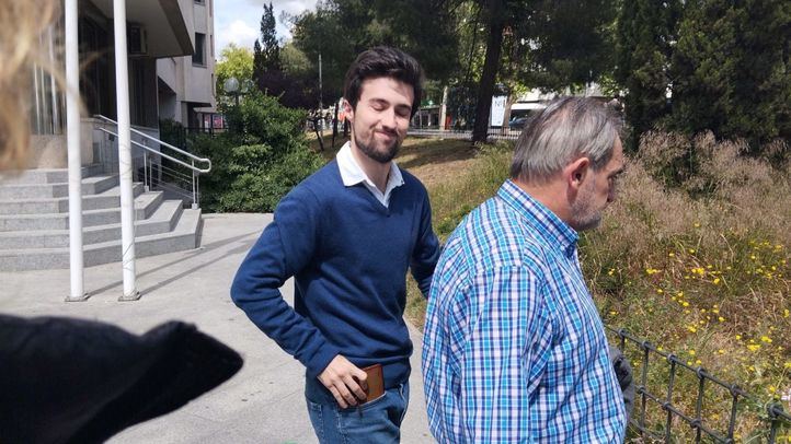 Ivan G., uno de los 'Petazetaz', en los juzgados de Plaza de Castilla