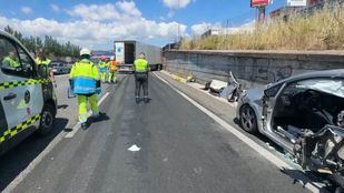 Accidente en la A-6