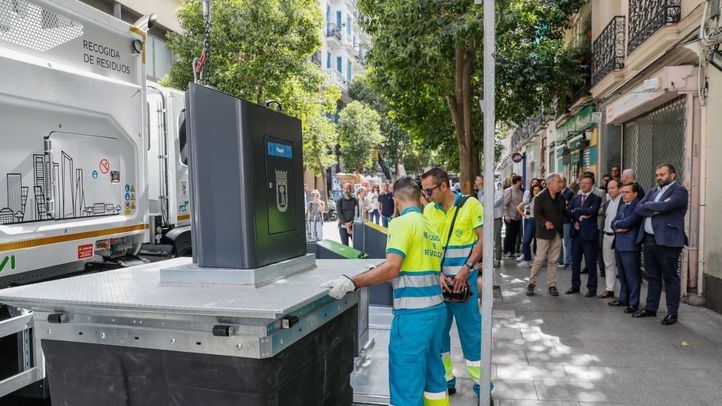Contenedores soterrados en el distrito Centro
