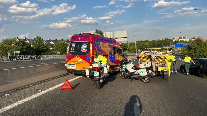 Accidente mortal de moto en la M-11