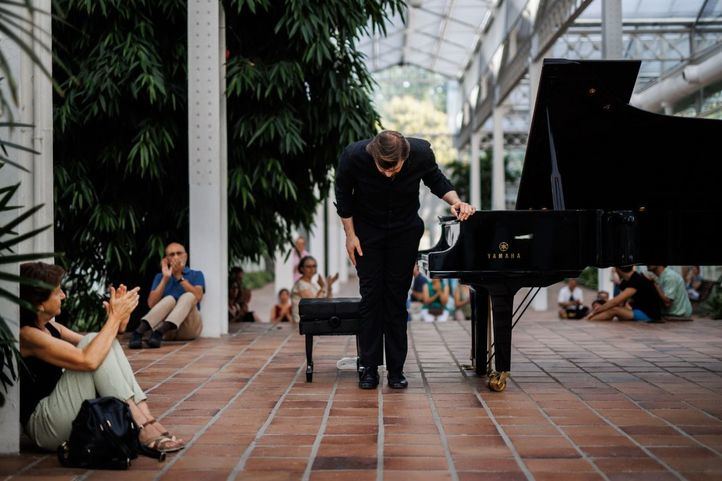 Rafael Kyrychenko durante la primera edición del Piano City Madrid en 2022