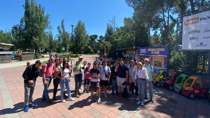 Los jóvenes en el Parque de Atracciones