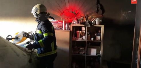Incendio en una vivienda de Alcobendas