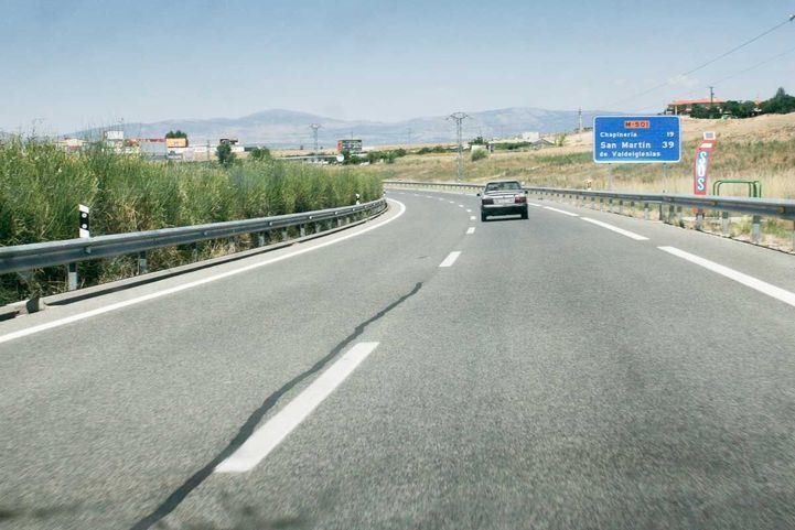 Carretera M-501 o carretera de los pantanos.