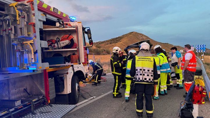 Accidente frontal en Torres de la Alameda