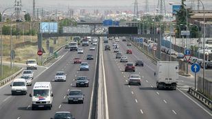 Carretera-autovía de Toledo A42 a su paso por la localidad de Getafe.