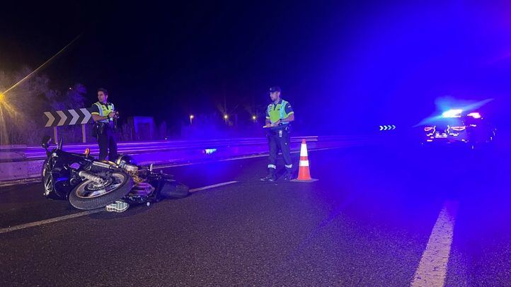 Muere atropellado un motorista tras sufrir una caída en la M-607