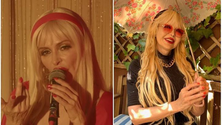 La cantante de Nebulossa, Mery Bas, y la artista a la que referencia en el videoclip de Zorra, Manuela Trasobares