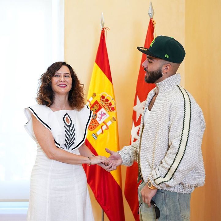 Isabel Díaz Ayuso y Manuel Turizo