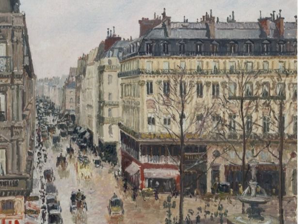 'Rue Sant-Honoré por la tarde. Efecto de lluvia', cuadro de Camille Pissarro que le reclaman al Thyssen