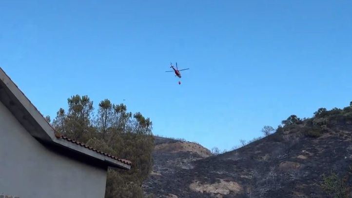Incendio forestal en San Martín de la Vega
