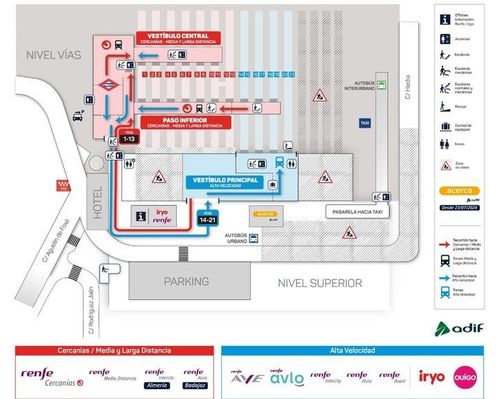 Cambios en los accesos a la estación de Chamartín