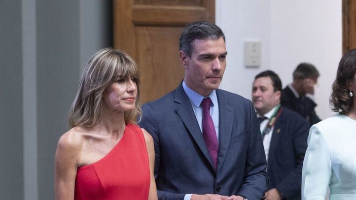 Begoña Gómez y Pedro Sánchez en la cena de la OTAN en el Museo del Prado
