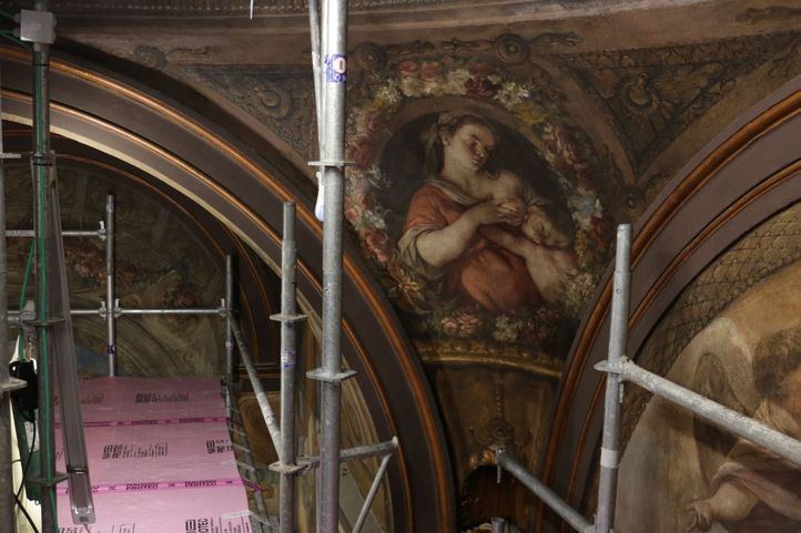 Los frescos del Oratorio de la Casa de la Villa recuperarán su belleza original tras su restauración