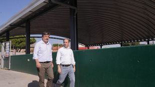 Visita de Borja Carabante y Juan Peña a las obras.