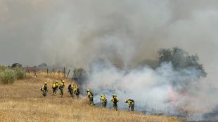 Una colilla arrojada desde un coche, posible causa del incendio de Tres Cantos