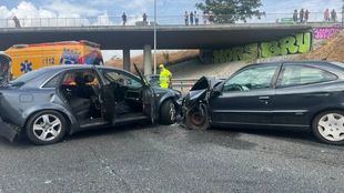 Accidente de tráfico en la M-40