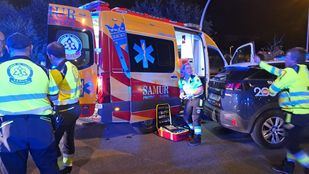 Los servicios de emergencias en Vicálvaro.