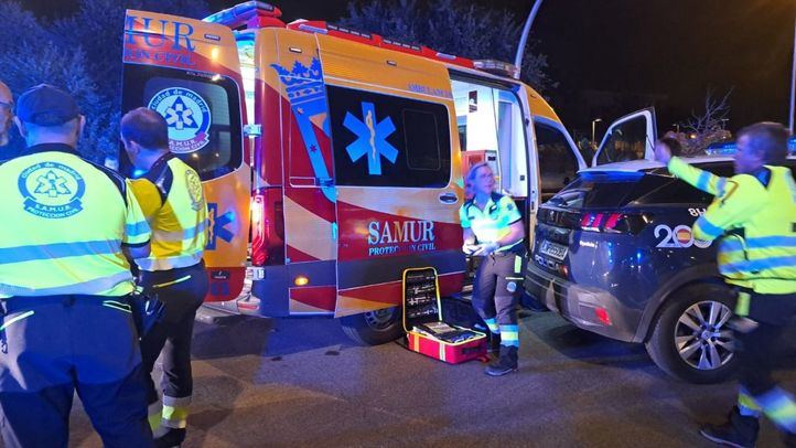Los servicios de emergencias en Vicálvaro.