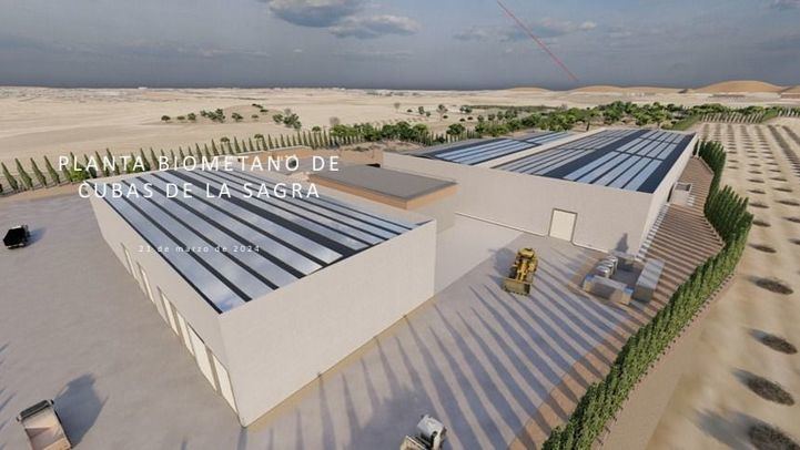 Proyección de la planta de biogás de Acciona en Cubas de la Sagra