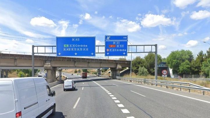 M-40 a la altura de El Pozo-Entrevías