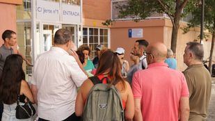 Imagen de la protesta que llevaron a cabo los usuarios.