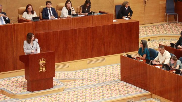 Isabel Díaz Ayuso en el Debate sobre el Estado de la Región.