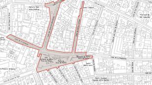 Plano de las futuras obras en Tirso de Molina
