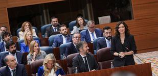 Bajas emisiones, vivienda y conciliación: Ayuso responde antes de ratificar la 'Ley Mbappé'