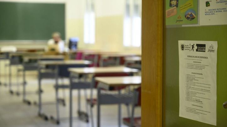 Imagen del aula de un colegio