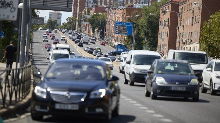 Decenas de coches en la A-5, a 6 de septiembre de 2024