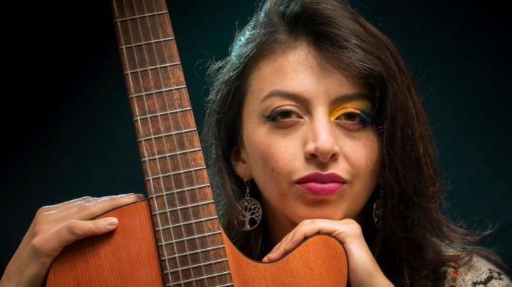 La cantante de jazz Andreïa