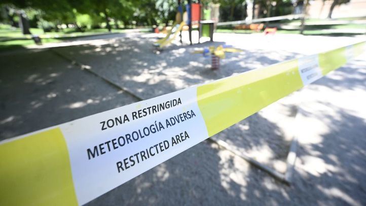 Zona balizada por viento