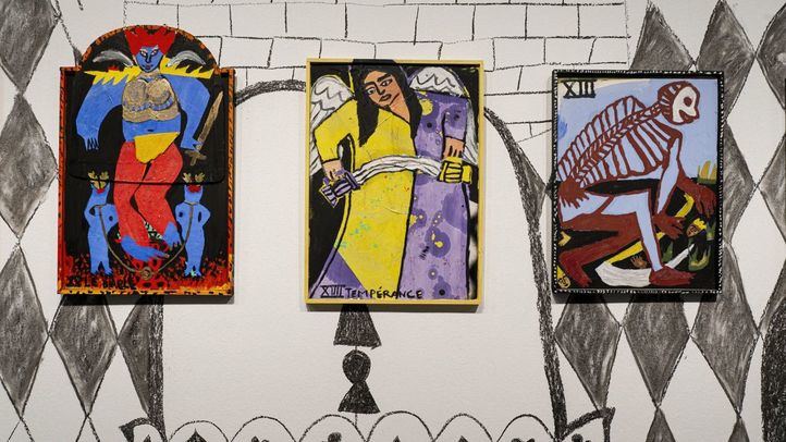 Cuadros que simbolizan el mundo mágico del tarot