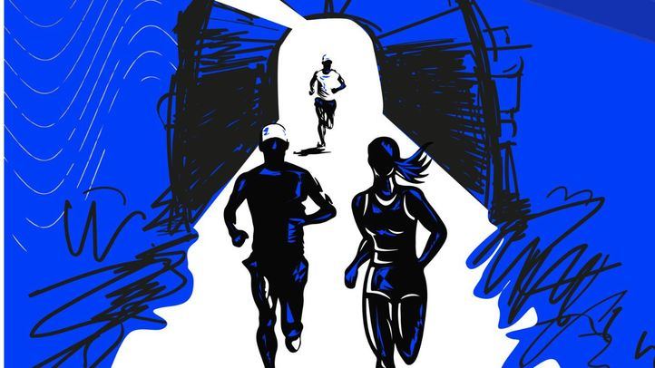 Cartel de la carrera por los túneles de la M-30