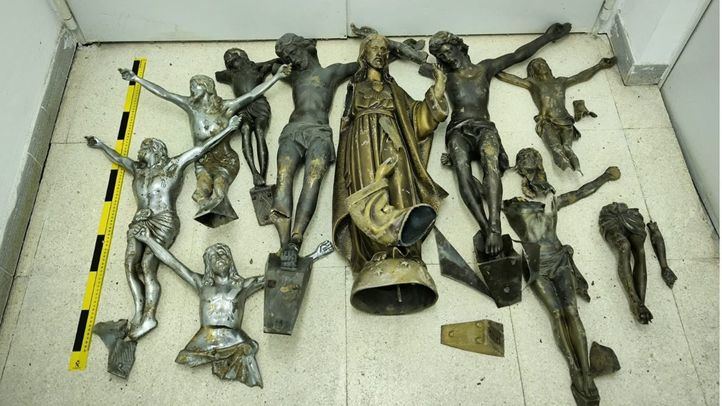 Material robado en el cementerio de Paracuellos