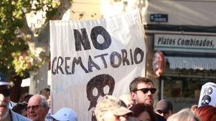 Manifestación contra el crematorio de la M-40 (archivo)