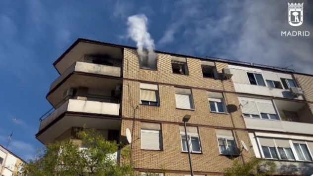 Incendio en una vivienda de Vicálvaro