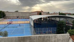Pistas de pádel del colegio Salesiano de Carabanchel
