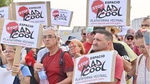 Manifestación en contra del festival Mad Cool