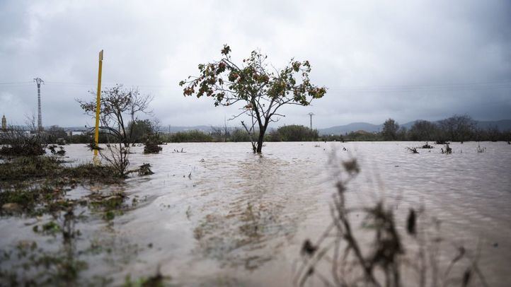 Imagen de las lluvias caídas en la comarca de La Ribera de Valencia