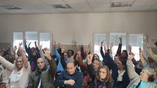 Asamblea de los trabajadores de la limpieza de las dependencias municipales de Collado Villalba