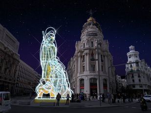 Un nacimiento gigante iluminará la Navidad en el centro de Madrid