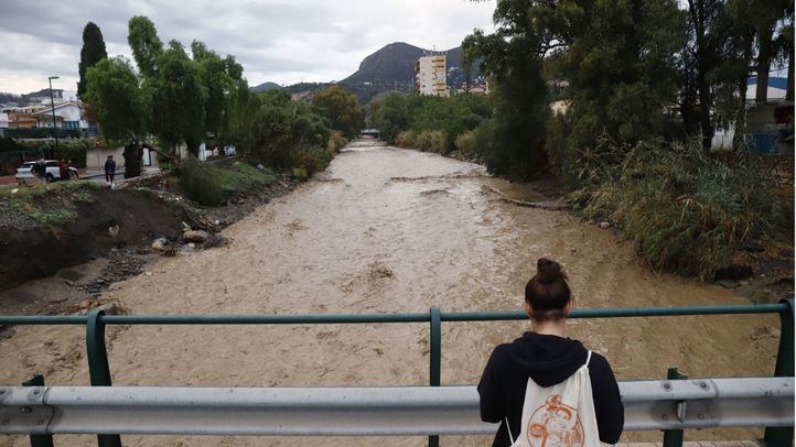 Incidencias en la capital malagueña con motivo de las precipitaciones.