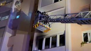 Incendio en una vivienda de Carabanchel